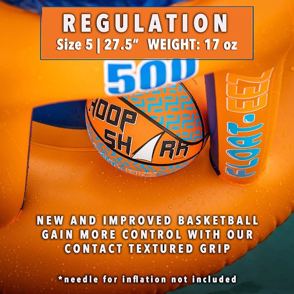 None Toys Hoop Shark Swimming Pool Basketball Hoop Set By Floateez